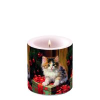 A Weihnachten Kerze klein Ø 7,5 cm x 9 cm Molly