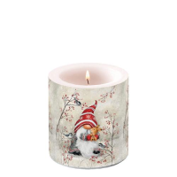 Weihnachten Kerze klein Ø 7,5 cm x 9 cm Dwarf hug...