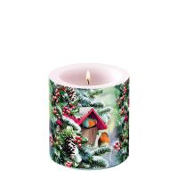 A Weihnachten Kerze klein Ø 7,5 cm x 9 cm House...