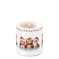 neu 2026 Weihnachten Kerze klein Ø 7,5 cm x 9 cm...