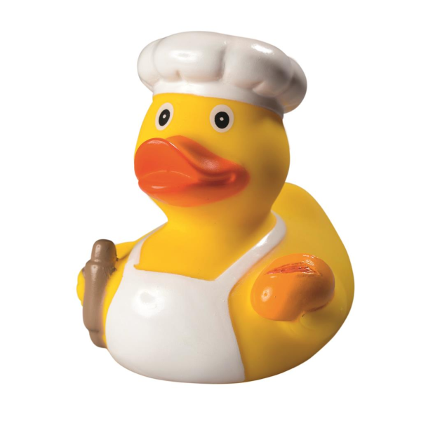 Bäcker Berufsente Quietscheente Badeente ca. 8 cm gross Konditor
