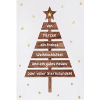 Weihnachten Unverpackte Glückwunschkarte mit...
