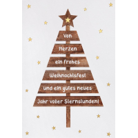 Weihnachten Unverpackte Glückwunschkarte mit...