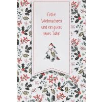 Weihnachten Unverpackte Glückwunschkarte Frohe...