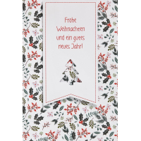 Weihnachten Unverpackte Glückwunschkarte Frohe...