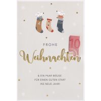 Weihnachten Geldkarte Unverpackte Glückwunschkarte...