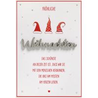 Weihnachten Lettering Wichtelmütze Frohe Weihnachten...