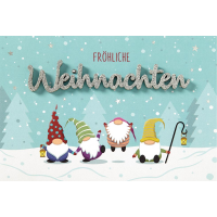 Weihnachten Lettering Grußkarte mit Briefumschlag...