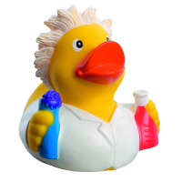 Chemiker Berufsente Quietscheente Badeente ca. 8 cm gross...