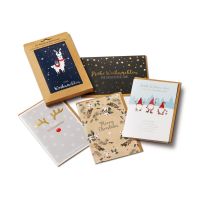 Weihnachten - 10 Karten mit Metallic-Effekt und...