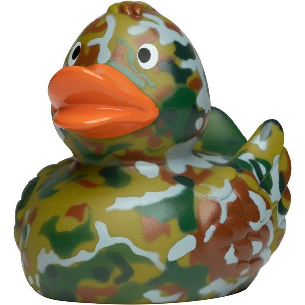 Tarnflecken Armee Bundeswehrente Berufsente Quietscheente Badeente ca. 8 cm gross