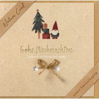 Weihnachten Nature Cards unverpackte quadratische...