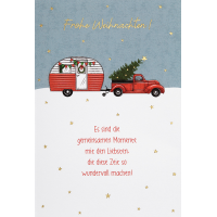 Weihnachten - unverpackte Glückwunschkarte 11,5x17...