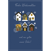 Weihnachten - unverpackte Glückwunschkarte 11,5x17...