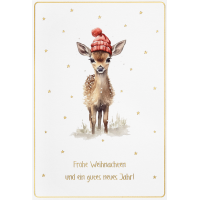 Weihnachten - unverpackte Glückwunschkarte 11,5x17...