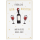 Wein-Nachten Weihnachten unverpackte Glückwunschkarte Briefumschlag Wein und Gläser
