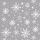 Weihnachten Geschenkpapier Röllchen 70x150cm Crystal stars silber Sterne