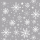 A Weihnachten Geschenkpapier Röllchen 70x150cm Crystal stars silber Sterne