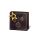 Weihnachten Geschenktasche CD-Format golden Xmas schwarz mit goldenen Kugeln