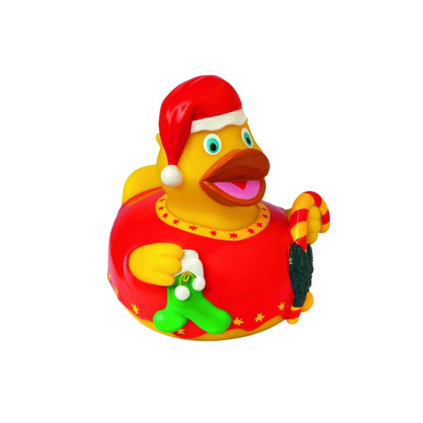 Weihnachts Ente Anlassente Quietscheente Badeente ca. 8 cm gross