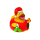 Weihnachts Ente Anlassente Quietscheente Badeente ca. 8 cm gross