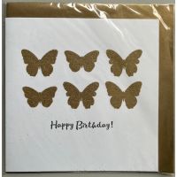 Geburtstag - Black & Gold - Glückwunschkarte...