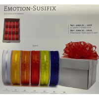 Susifix Ziehschleifenband ORANGE 25mmx3m, 12 Spulen im Umkarton UVP: € 42,00