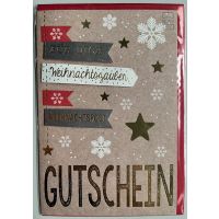 Weihnachten Gutschein Karte mit Briefumschlag Für...