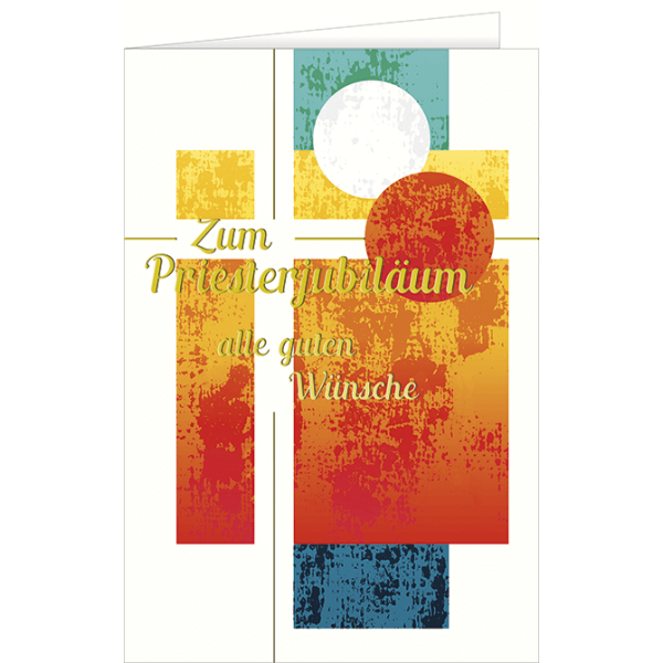 Priesterjubiläum Glückwunschkarte mit Briefumschlag, Zum Priesterjubiläum alle guten Wünsche