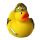 Ritter Ente Hobbyente Quietscheente Badeente ca. 8 cm gross Helm Schwert Schild