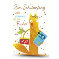 Schulanfang Glückwunschkarte mit Briefumschlag zur...