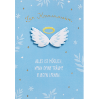 Kommunion Engelsflügel Alles ist möglich Karte...