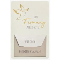 Firmung Geldkarte Karte mit Umschlag, unverpackt, Taube,...