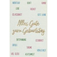 Geburtstag Karte mit Umschlag, Mini Karte, Alles Gute zum...