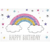 Geburtstag Karte mit Umschlag, Mini Karte, Regenbogen,...