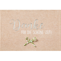 Abschied Karte mit Umschlag, unverpackt, Danke für...