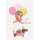 Geburtstag Karte mit Umschlag,  Luftballons Sterne Dackel Hund Geschenke Happy Birthday