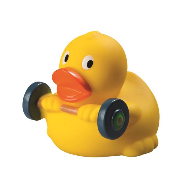 Gewichtheber Sportente Quietscheente Badeente ca. 8 cm gross Bodybuilder Fitness