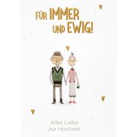 Hochzeit Karte mit Umschlag, unverpackt, Für immer...