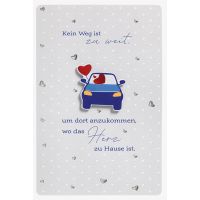 Hochzeit Karte mit Umschlag, unverpackt, Auto Herz Kein...