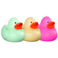 Ente nachtleuchtend Quietscheente Badeente ca. 6 cm gross