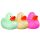 Ente nachtleuchtend Quietscheente Badeente ca. 6 cm gross