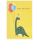 Geburtstag Karte mit Umschlag,  Dinosaurier Luftballons Happy Birthday Kindergeburtstag