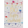 50. Geburtstag Karte mit Umschlag, Glitter, Glitzer Girlande Vogel Happy Birthday