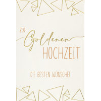 Goldhochzeit Karte mit Umschlag, unverpackt, Die besten...