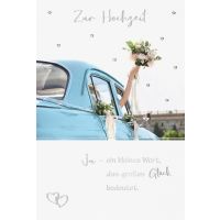 Hochzeit Karte mit Umschlag, unverpackt, Auto...