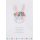 Ostern Hase mit Blumenkranz Karte mit Umschlag, unverpackt, Hase mit Blumenschmuck Osterfest