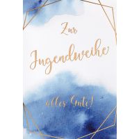 Jugendweihe Karte mit Umschlag, unverpackt, alles Gute!...