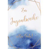 Jugendweihe Karte mit Umschlag, unverpackt, alles Gute!...