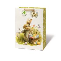 Ostern Geschenktasche groß  Hase mit Osterkorb